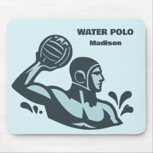 Custom Name Water Polo Mouse Pad