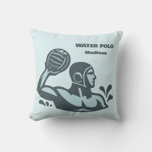 Custom Name Water Polo Outdoor Pillow