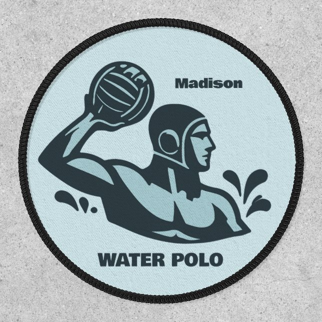 Custom Name Water Polo Patch (Front)
