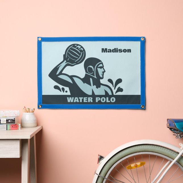 Custom Name Water Polo Pennant (Insitu 2)