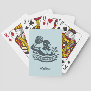 Custom Name Water Polo Poker Cards