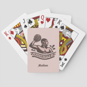 Custom Name Water Polo Poker Cards