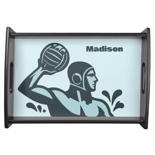 Custom Name Water Polo Serving Tray (Front)