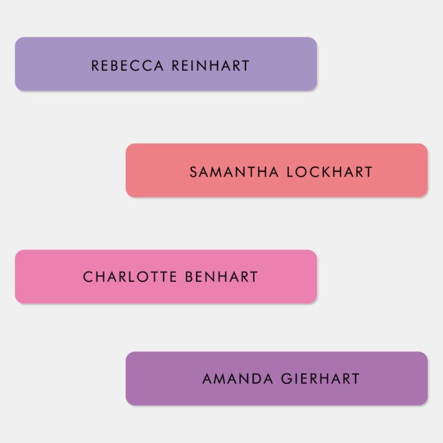 Custom Name Waterproof Colorful Kids Labels (Group)