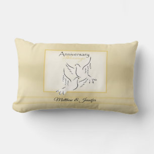 Custom Name, Wedding Anniversary Blessings Lumbar Pillow