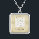 Custom Name, Wedding Anniversary Blessings Silver Plated Necklace<br><div class="desc">A wedding anniversary is a celebration of love and binding commitment. Send your best wishes to a married couple’s wedding anniversary with this dove inspired religious greeting gift,  souvenir,  giveaway and party essential. You can personalize this item with the names of the celebrant couple</div>