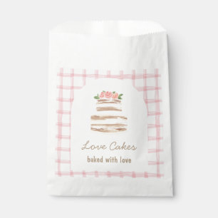 Custom Name Wedding Cake Business Sticker Favor Bag
