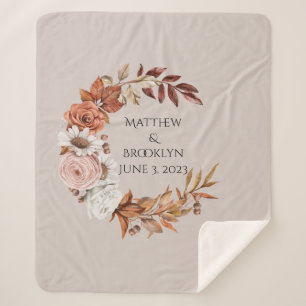 Custom Name Wedding Gift, Personalized Blanket