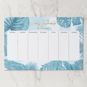 Custom Name Weekly Planner Paper Pad