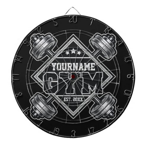 Custom NAME Weightlifting Home Crossfit Gym Dart Board