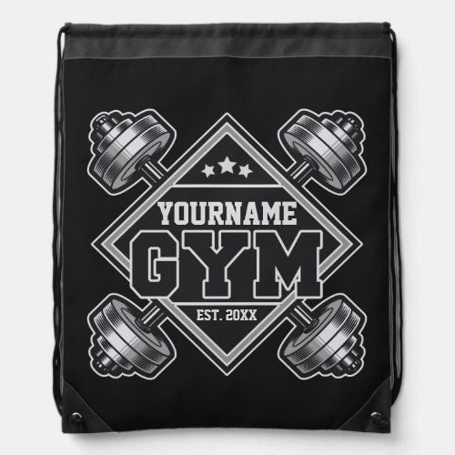 Custom NAME Weightlifting Home Crossfit Gym  Drawstring Bag