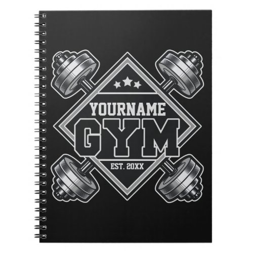 Custom NAME Weightlifting Home Crossfit Gym  Notebook