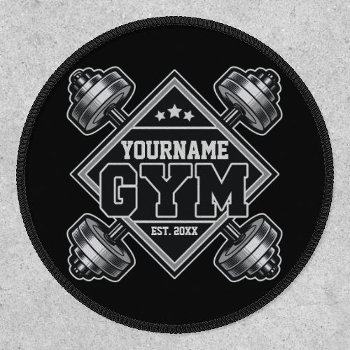 Custom NAME Weightlifting Home Crossfit Gym Patch