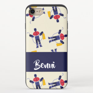 Custom name welder technician man pattern iPhone 8/7 slider case