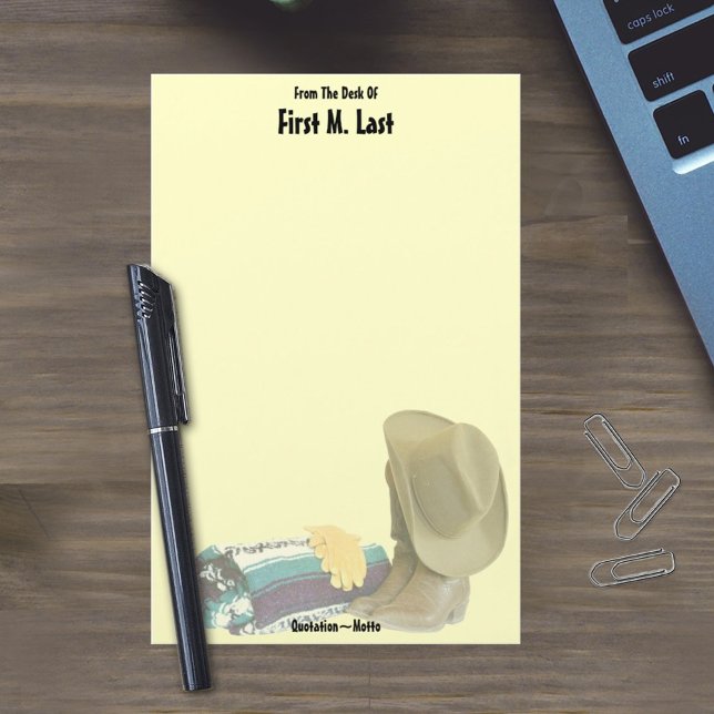 Custom Name Western Cowboy Hat Boot Blanket Gloves Stationery (Creator Uploaded)