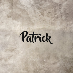 Custom name white plain floor decals