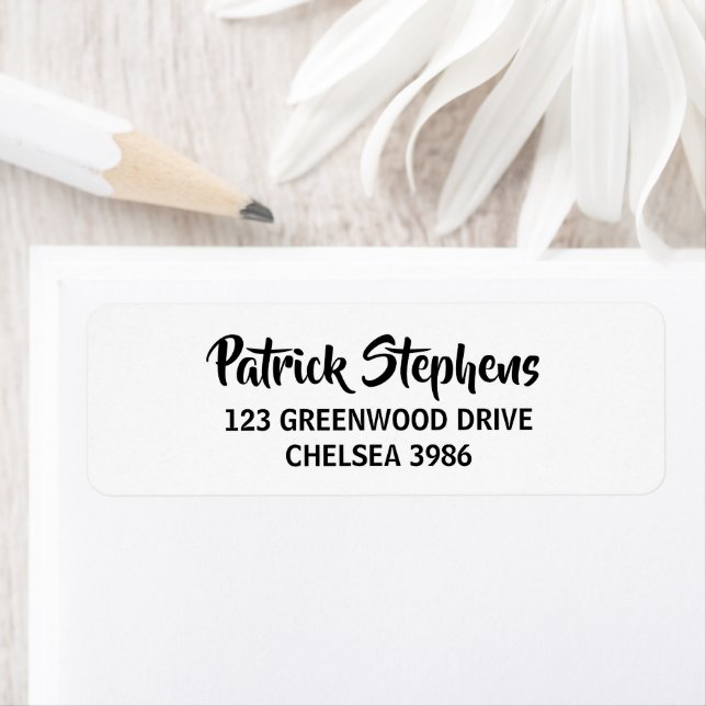 Custom name white plain label (Insitu)