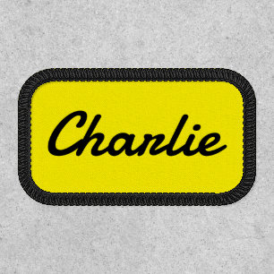 Custom name white yellow or any color patch