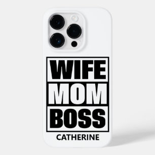 Custom Name Wife - Mom - Boss Case-Mate iPhone 14 Pro Case