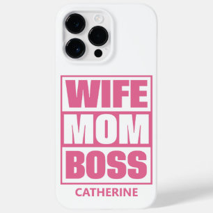 Custom Name Wife - Mom - Boss Case-Mate iPhone 14 Pro Max Case