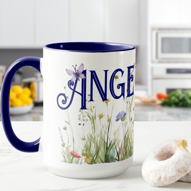 Custom Name Wildflowers  Mug (Creator Uploaded)