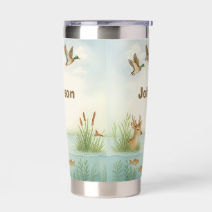 Custom Name Wildlife Woodland Insulated Tumbler