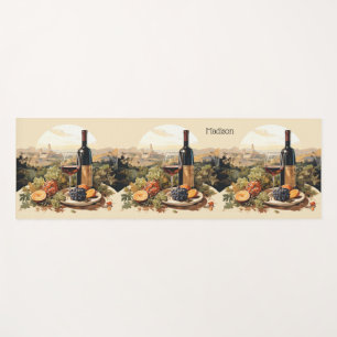 Custom Name Wine Lover's Yoga Mat