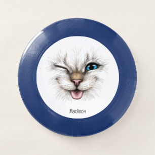 Custom Name Winking Cat Wham-O Frisbee