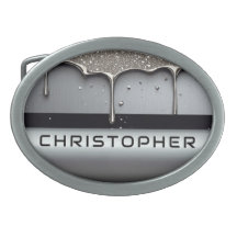 Custom Name With Dripping Liquid Metal