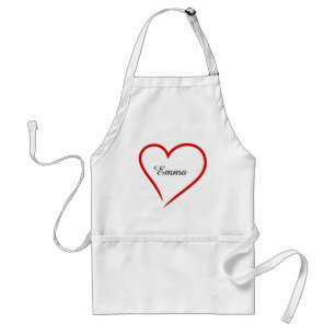 Custom Name with Heart – Perfect Chef Gift Adult Apron