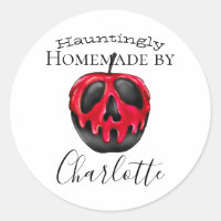 Custom Name with Poison Apple Homemade Halloween
