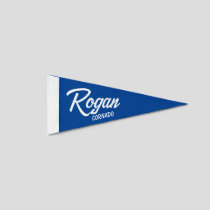 Custom Name Wool Felt Vintage Style Kid Room Decor Pennant Flag