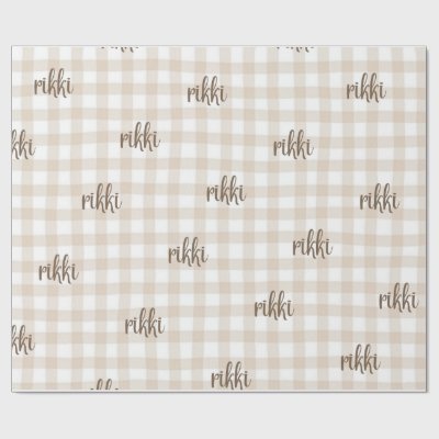 custom name wrapping paper