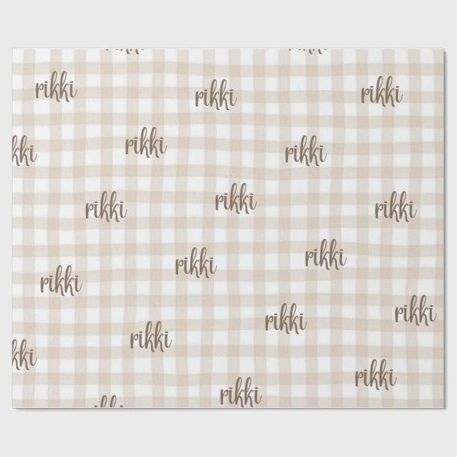 custom name wrapping paper (Flat)