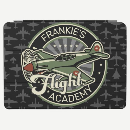 Custom NAME WWII Military Fighter War Plane Retro iPad Air Cover