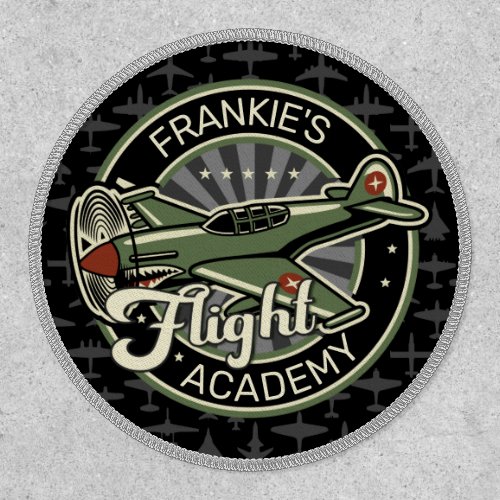 Custom NAME WWII Military Fighter War Plane Retro Patch