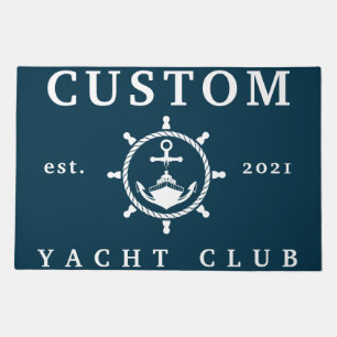 Custom Name Yacht Club Rug, Custom Rug for Yacht