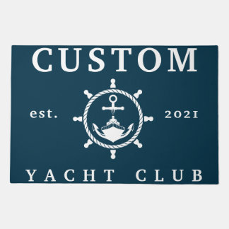 Custom Name Yacht Club Rug, Custom Rug for Yacht