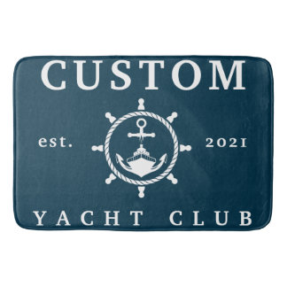 Custom Name Yacht Club Rug, Custom Rug for Yacht