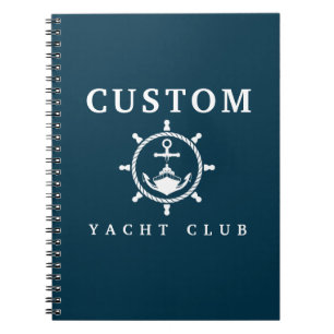 Custom Name Yacht Notebook, Yacht Guest Log Notebook