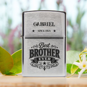 Custom Name & Year Best Brother Ever Zippo Lighter