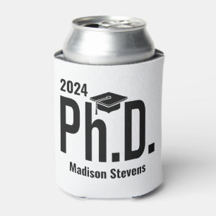 Custom name, year & color Ph.D. Can Cooler