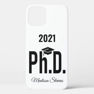 Custom name, year & color Ph.D. phone cases