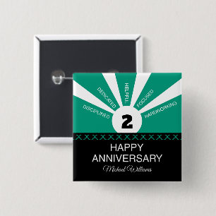 Custom Name & Year, Employee Anniversary Button
