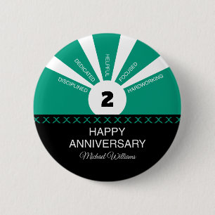 Custom Name & Year, Employee Anniversary Button