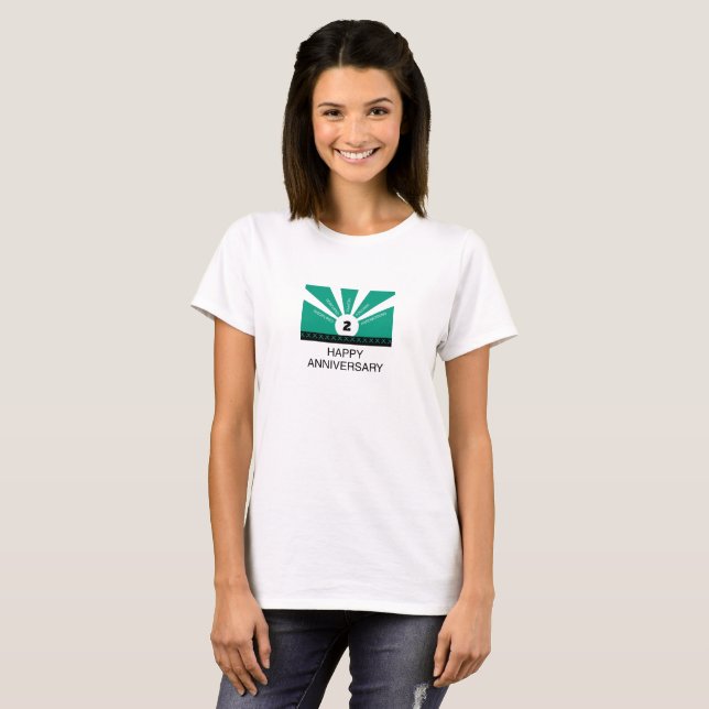 Custom Name & Year, Employee Anniversary T-Shirt (Front Full)