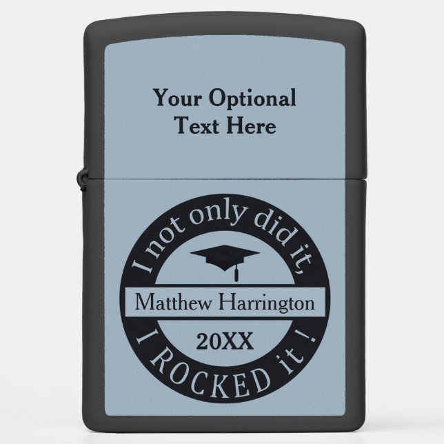 CUSTOM NAME & YEAR graduate lighter (Front)