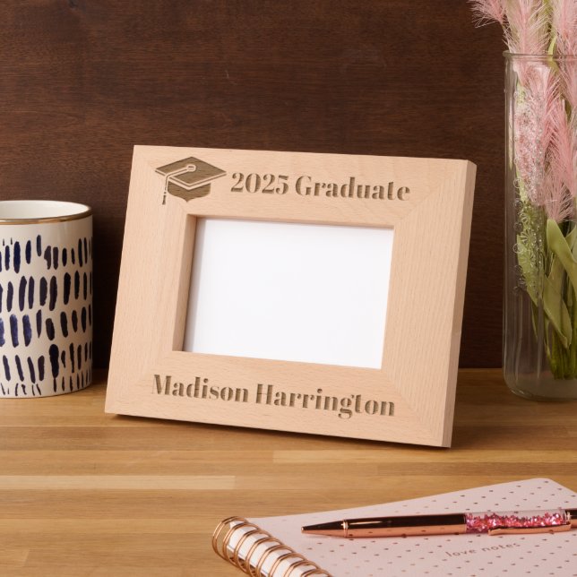 Custom Name & Year Graduation Engraved Frames (Left)