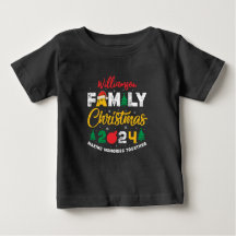 Custom Name Year Matching Family Christmas Reunion