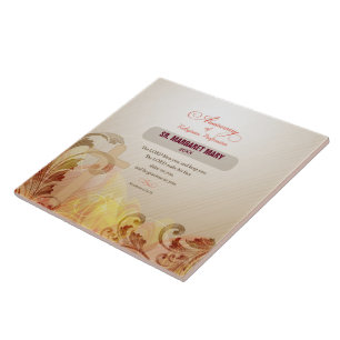 Custom Name & Year Nun, 60th Anniversary Religious Ceramic Tile